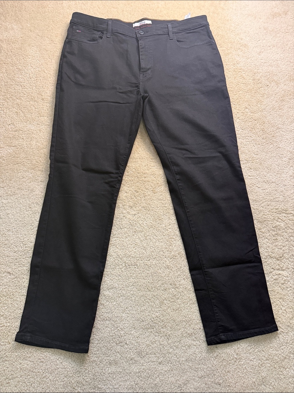 Tommy Hilfiger Black Straight-Leg Chinos